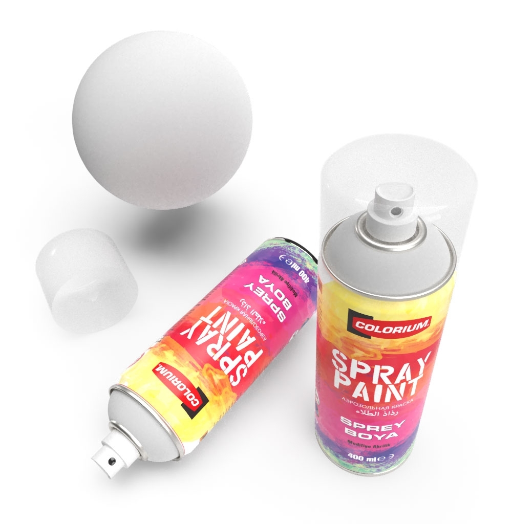 Colorium - RAL 9010-M - Matt White - Spray Paint